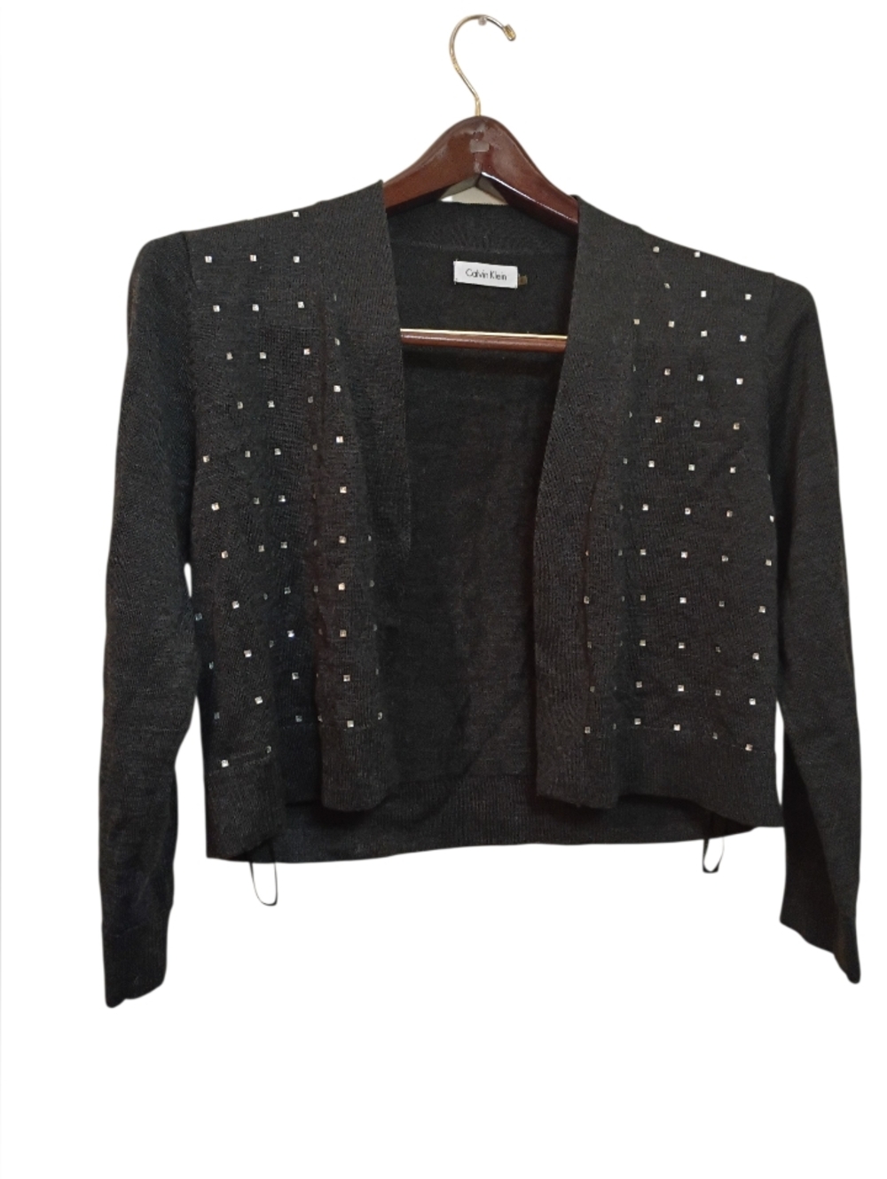 Calvin Klein Top Women's Long Sleeve Cardigan Sweater Blouse Casual Office Work
